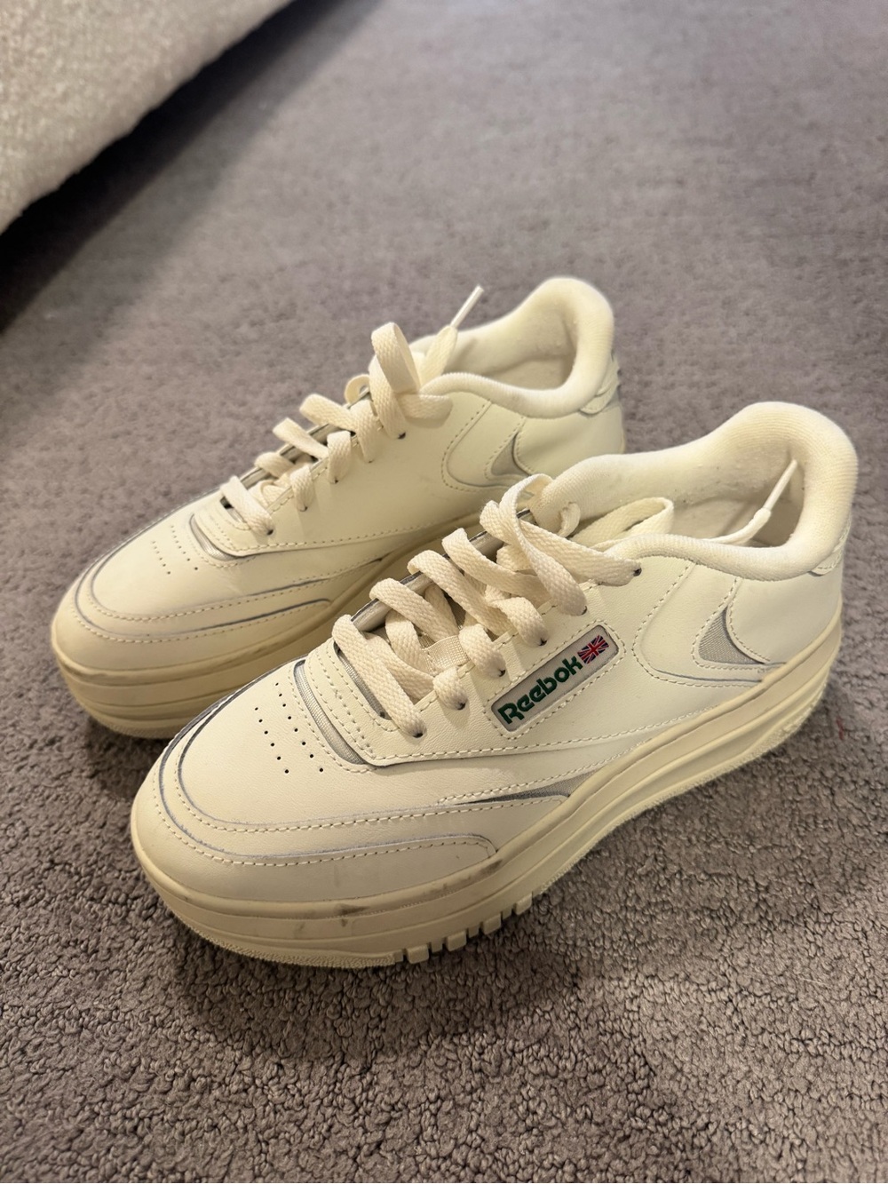 Reebok Kids Cream/Off-White Low Top Sneakers